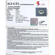 3.70 Ratti yellow sapphire with Govt Lab Certified-(YELSA9V)